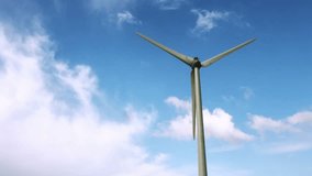 Animation of globe and data processing over wind turbine. global green energy, environment, sustainability and data processing concept digitally generated video. - Powered by Shutterstock - Get 15% off with code: PIKWIZARD15
