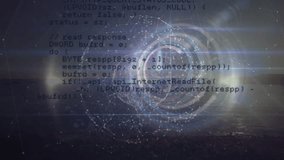 Animation of data processing over clock. Global business, finances, computing and data processing concept digitally generated video. - Powered by Shutterstock - Get 15% off with code: PIKWIZARD15