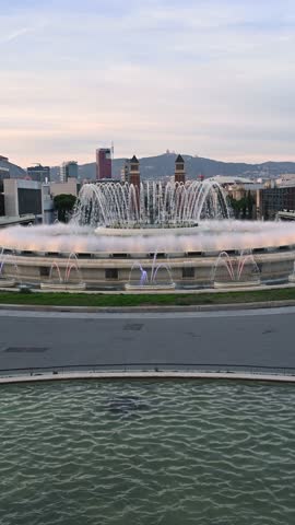 Magic Fountain of Montjuic in Barcelona