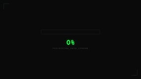 Futuristic System Loading Progress Interface with Digital HUD Animation. - Powered by Shutterstock - Get 15% off with code: PIKWIZARD15