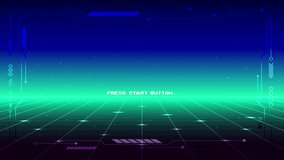 LEVEL UP. pixel art 8 bit. Retro Futurism Sci-Fi Background. glowing neon grid. and stars from vintage arcade computer games - Powered by Shutterstock - Get 15% off with code: PIKWIZARD15