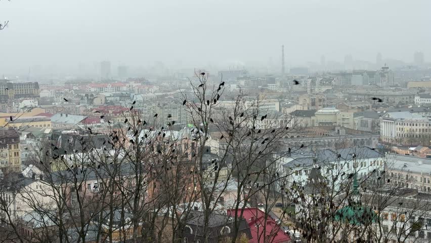View of the Kyiv city, Ukraine.