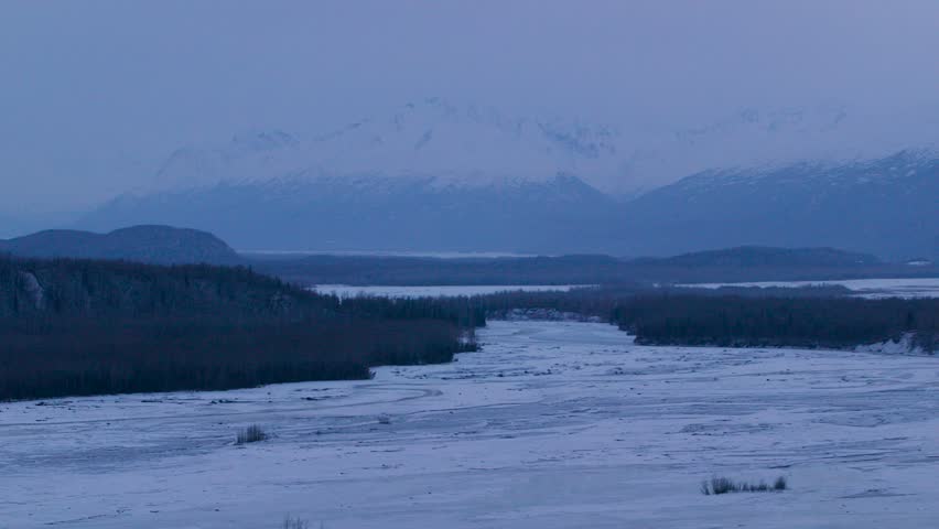 frozen tundra of the Alaska wilderness