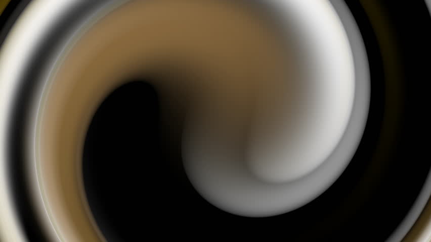 Swirling abstract pattern in white, gold, and black ideal for backgrounds, design projects, and artistic concepts. Great for marketing materials.