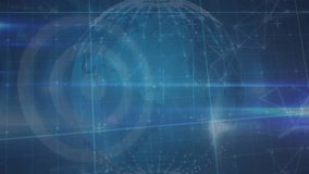 Animation of network of connections with globe over data processing. global networks, connections and data processing concept digitally generated video. - Powered by Shutterstock - Get 15% off with code: PIKWIZARD15