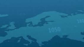 Animation of arrows over financial data processing and world map. Global business, finances and digital interface concept digitally generated video. - Powered by Shutterstock - Get 15% off with code: PIKWIZARD15