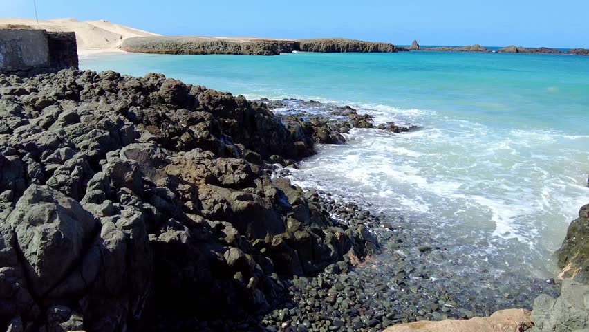 Coast on the island of Boa Vista, Cape Verde, Africa