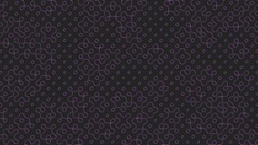 A contemporary and abstract black and purple geometric pattern featuring small circles interconnected by lines, forming a grid of triangles, design for wallpaper or web backgrounds - Powered by Shutterstock - Get 15% off with code: PIKWIZARD15