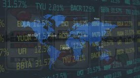 Animation of data processing on interface over trophy and sports fans at profile. Global business finances and data processing concept digitally generated video. - Powered by Shutterstock - Get 15% off with code: PIKWIZARD15