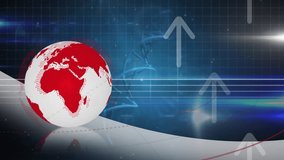 Animation of globe over network of connections, data processing and dna strand. Global technology, computing and digital interface concept digitally generated video. - Powered by Shutterstock - Get 15% off with code: PIKWIZARD15