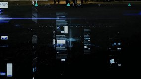 Animation of data processing over plane. Global business and digital interface concept digitally generated video. - Powered by Shutterstock - Get 15% off with code: PIKWIZARD15