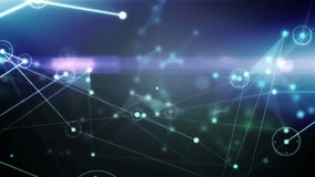 Animation of network of profile icons over light trails against blue background. Global networking and business technology concept - Powered by Shutterstock - Get 15% off with code: PIKWIZARD15