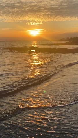 sunset over the sea in Cyprus