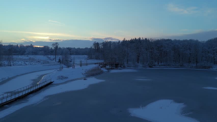 Snowy Bridge in Anna