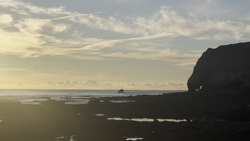 View of the sea and rocks of the beach of Olhos de Agua, Albufeira, Algarve, Portugal.