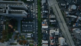 Aerial view of modern city and roads taken by drone and digital technology concept - Powered by Shutterstock - Get 15% off with code: PIKWIZARD15