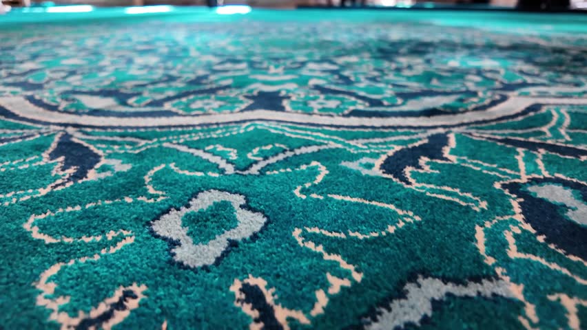 Close-up of a patterned carpet