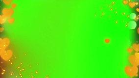 Animated text displaying earth breathes with warm glowing orange heart particles framing the vibrant green screen ideal for video overlays and easy background replacement. - Powered by Shutterstock - Get 15% off with code: PIKWIZARD15