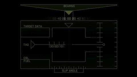Radar Gps Navigation Screen Displaycomputer Game Stock Footage Video