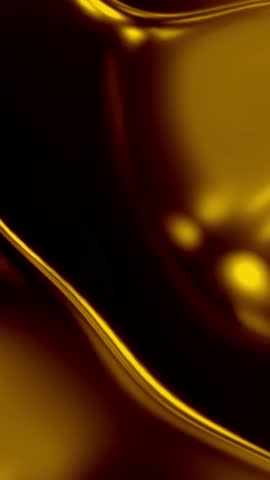 gold liquid abstract video, abstarct background animation motiton graphics mobile phone vertival screen