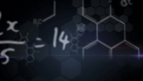 Animation of rotating brain and math formulas on black background. science, human biology, math and technology concept digitally generated video. - Powered by Shutterstock - Get 15% off with code: PIKWIZARD15