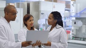 Animation of application icons, 6g text and globe over multiracial coworkers in food laboratory. Digital composite, multiple exposure, communication, research, occupation and technology concept. - Powered by Shutterstock - Get 15% off with code: PIKWIZARD15