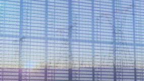 Animation of network of neon digital icons and data processing against landscape. Global networking and business technology concept - Powered by Shutterstock - Get 15% off with code: PIKWIZARD15