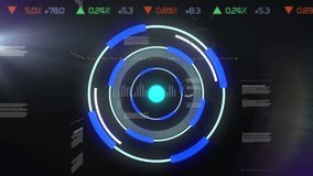 Animation of scope scanning over data processing. Global digital interface technology and networking concept digitally generated video. - Powered by Shutterstock - Get 15% off with code: PIKWIZARD15