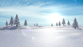 Animation of hello text over snow falling. Social media, christmas and digital interface concept digitally generated video. - Powered by Shutterstock - Get 15% off with code: PIKWIZARD15