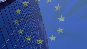 Animation of blue geometrical shapes over cityscape. Global business connections and technology concept digitally generated image. - Powered by Shutterstock - Get 15% off with code: PIKWIZARD15