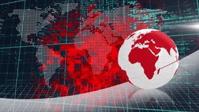 Animation of globe with network of connections over geometric figures. Global technology connections and data processing concept digitally generated video. - Powered by Shutterstock - Get 15% off with code: PIKWIZARD15