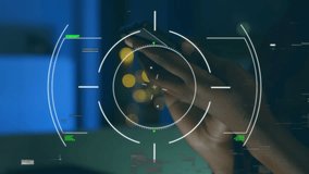 Animation of scan scoping over african american women using smartphone. Global business and data processing concept digitally generated video. - Powered by Shutterstock - Get 15% off with code: PIKWIZARD15