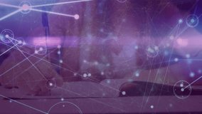 Animation of network of connection with data processing over caucasian schoolgirl. education and learning concept digitally generated video. - Powered by Shutterstock - Get 15% off with code: PIKWIZARD15