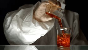 Animation of world map with data processing over scientist and beakers with liquid. Global science, computing and digital interface concept digitally generated video. - Powered by Shutterstock - Get 15% off with code: PIKWIZARD15