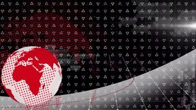 Animation of globe with light trails and network of connections. Global connections digital interface and technology concept digitally generated video. - Powered by Shutterstock - Get 15% off with code: PIKWIZARD15