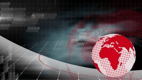 Animation of globe with network of connections over landscape. Global connections business digital interface technology and networking concept digitally generated video. - Powered by Shutterstock - Get 15% off with code: PIKWIZARD15