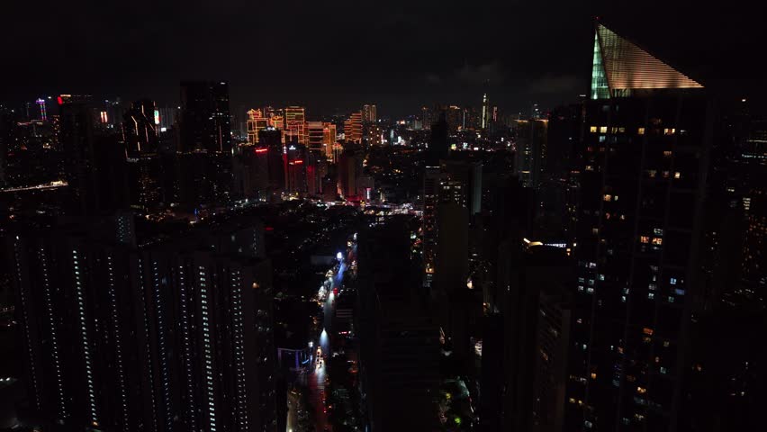 Dramatic aerial slow-motion sequence capturing a different perspective of Manila