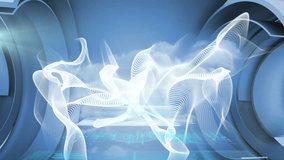 Animation of clock moving over data processing. Social media and digital interface concept digitally generated video. - Powered by Shutterstock - Get 15% off with code: PIKWIZARD15