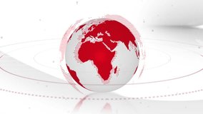 Animation of globe and light spots on white background. Light, pattern and movement concept digitally generated video. - Powered by Shutterstock - Get 15% off with code: PIKWIZARD15