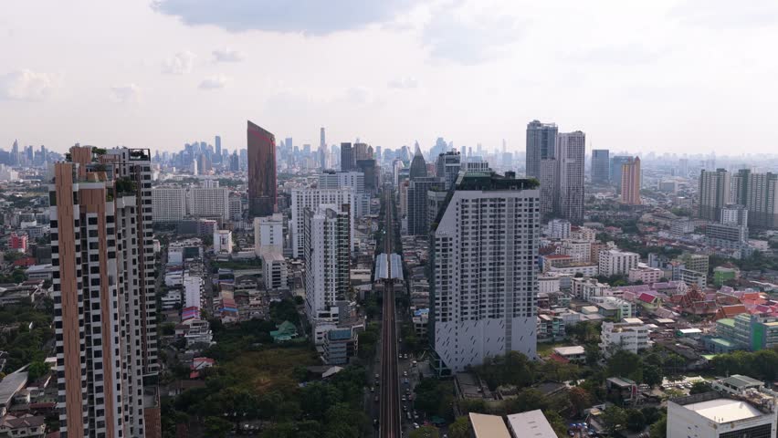 Aerial view of Bangkok