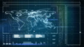 The mathematical formulae in this animation move over a grid on a black background. Global concept digitally generated video. - Powered by Shutterstock - Get 15% off with code: PIKWIZARD15