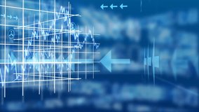 Animation of data processing over blue background. global business, finances, data processing and digital interface concept digitally generated video. - Powered by Shutterstock - Get 15% off with code: PIKWIZARD15