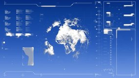 Animation of data processing over globe. Global business and digital interface concept digitally generated video. - Powered by Shutterstock - Get 15% off with code: PIKWIZARD15