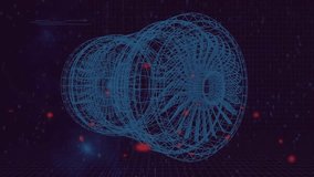 Animation of 3d engine and data processing. Global engineering, science, business, finances, connections, computing and data processing concept digitally generated image. - Powered by Shutterstock - Get 15% off with code: PIKWIZARD15