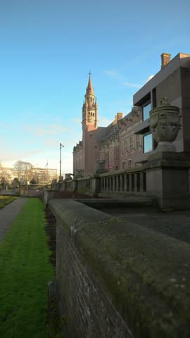 Garden view of the Peace Palace