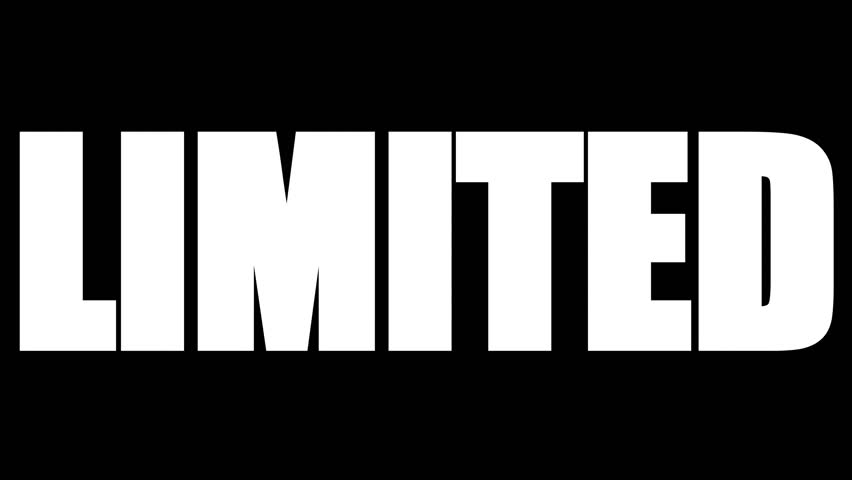 Limited Time Only Kinetic Typography Stomp Sale Intro 4K Loop