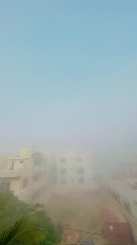 The weather conditions of Karachi 
It’s too much fog these days in Karachi which we never see befor . 