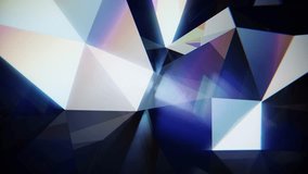 Shiny diamond like facets reflecting and refracting light in a seamless, mesmerizing loop - Powered by Shutterstock - Get 15% off with code: PIKWIZARD15