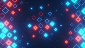 Neon squares rotating on black background. A dynamic and futuristic visual. - Powered by Shutterstock - Get 15% off with code: PIKWIZARD15