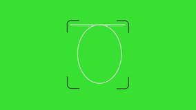 Biometric Person Scanner Technology Icon on Green Screen Animation (Chroma Key) 4K - Powered by Shutterstock - Get 15% off with code: PIKWIZARD15